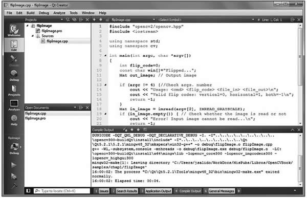 某 OpenCV C++ 项目中具有视图的 QT 生成器的主窗口