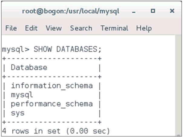 验证MySQL数据库安装成功