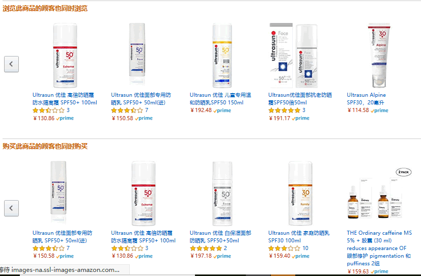 Amazon 推荐机制:浏览物品