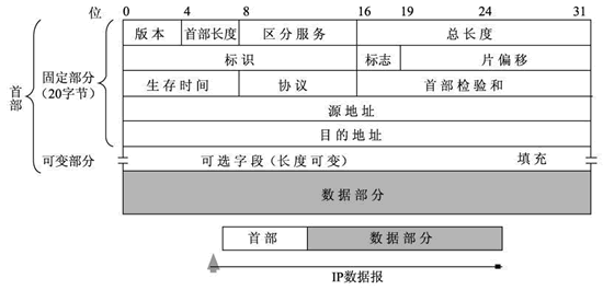 IP数据报格式示意图