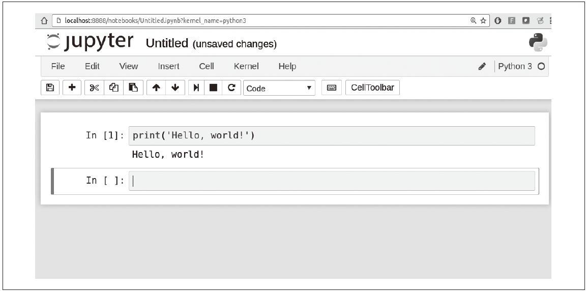Jupyter Notebook界面